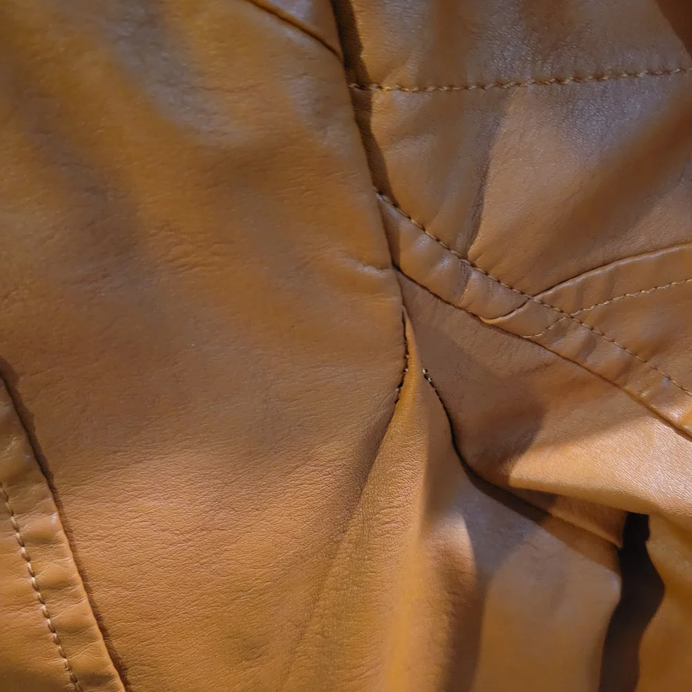 Women's Stylish Tan Leather Jacket